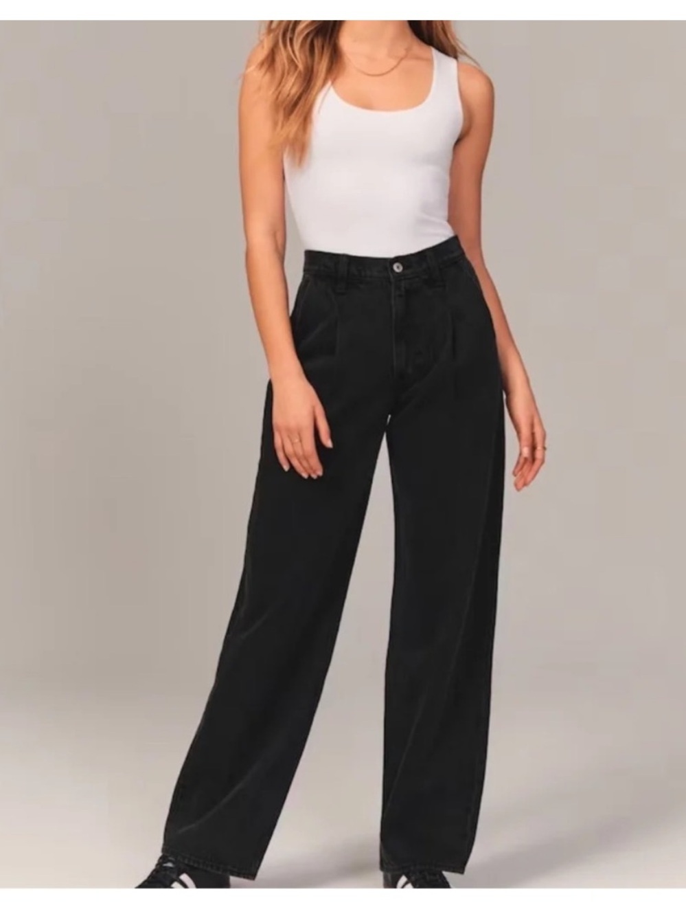 Abercrombie The Loose High Rise Jeans in Washed Black Size 27 / 4 - Picture 3 of 8